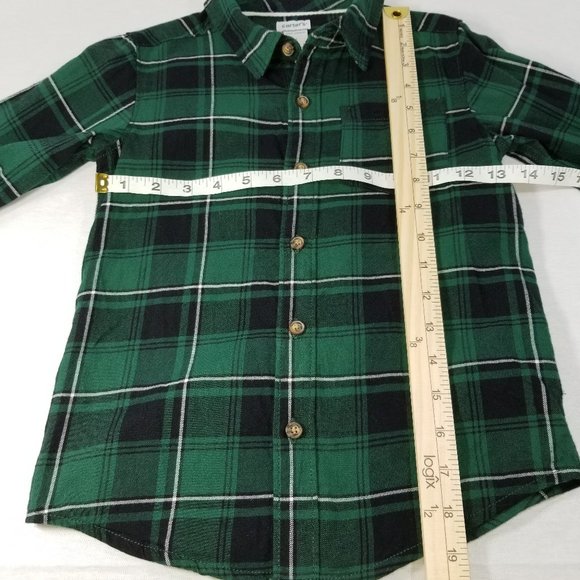 CARTER'S Button Front Shirt Boys Clothes Cotton - Picture 11 of 14